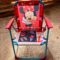 sedia bambini disney Minnie rossa estate