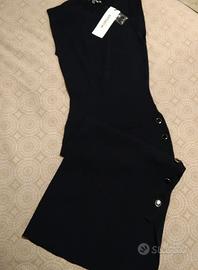 vestito elasticizzato tubino nero tg.S