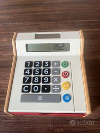 Registratore di cassa in legno gioco bambini
