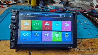 HIPPBQCC 7 pollici 1 Din Autoradio MP4 Lettore