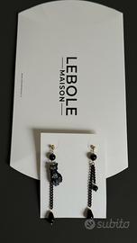 Orecchini gatto nero Lebole Maison