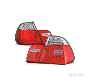 FANALI BMW E46 01-05 LED ROSSO CROMATO LOOK M3