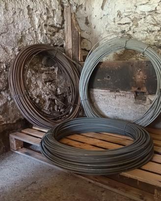 Cavi in acciaio zincato e inox.