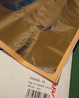foglia oro per decorazioni natalizie 