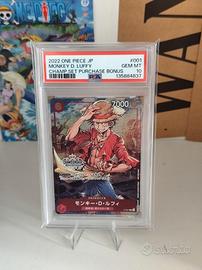 One Piece Monkey D Luffy P001 Champ Promo PSA 10