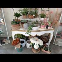 Tavolo shabby bianco e oro 170 x 70/90