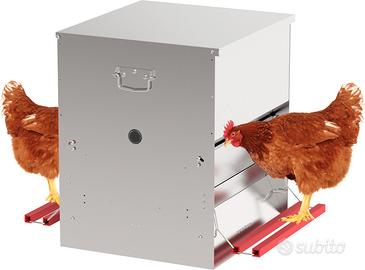 Mangiatoia automatica a pedale bilaterale 50 kg 🐓