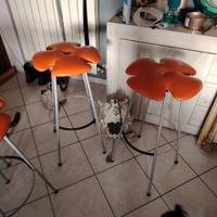 Coppia sgabelli da bar Effezeta/ sedia Pop Art Blu