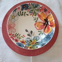 Servizio 12 piatti colorati