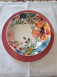 Servizio 12 piatti colorati