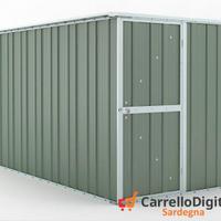 deposito attrezzi box giardino 175x307 verde