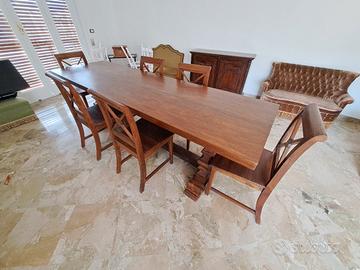 Set mobili in arte rustica in legno