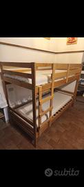 letto a castello mydal ikea con materasso