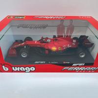 Ferrari SF21 Leclerc 2021 1:18 Bburago Burago 1/18