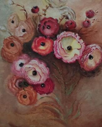 Natura Morta-Impressionismo "Bouquet di Ranuncoli"