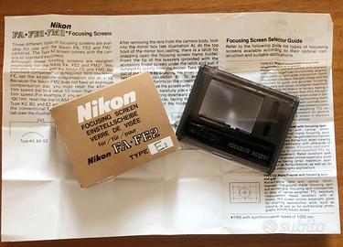 Nikon Focusing Screen Vetrino E2 for FE2/FA/FM2