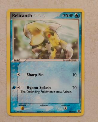 Relicanth 18/106 Ex emerald 
Pokemon 
