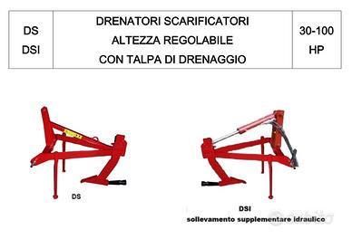 DRENATORE SCARIFICATORE IDRAULICO ARATRI BIAGIOLI 