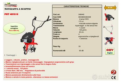 motozappa progreen 4018