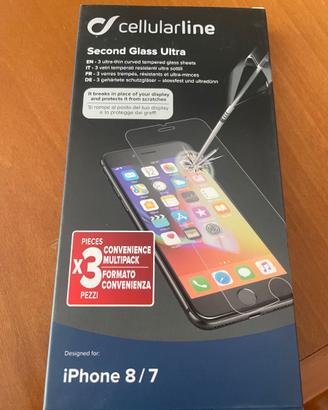 Set 2 pellicole protettive iPhone 7/8