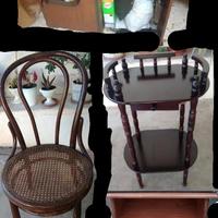 Mobiletti d'arredo/Macchina da cucire/Sedia Thonet