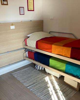 Letto a castello scorrevole