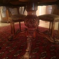 Sala pranzo in radica di noce 