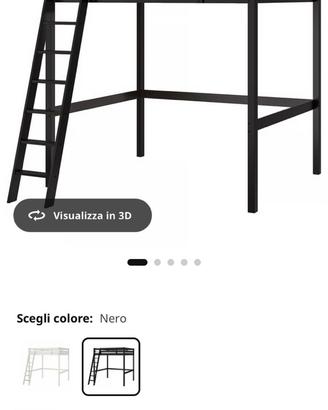 Ikea Letto castello soppalco con materasso