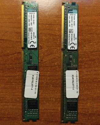 8 gb di ram ddr 3 (4gb x 2) Kingston