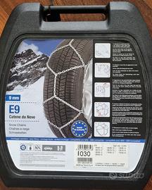 Catene da neve E9 9mm nuove mai usate