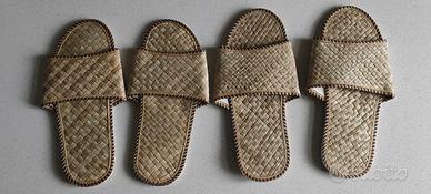 2 paia Slippers Anyaman