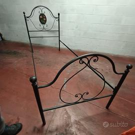 letto singolo ferro battuto