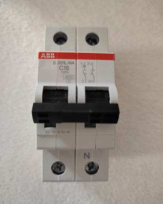 ABB C16 interruttore magnetotermico bipolare