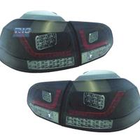 FANALI VOLKSWAGEN VW GOLF 6 08-12 A LED FONDO NERO