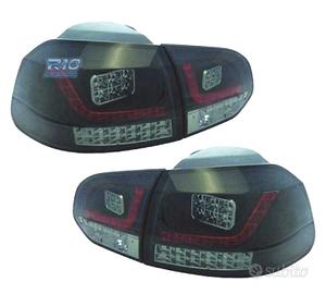 FANALI VOLKSWAGEN VW GOLF 6 08-12 A LED FONDO NERO