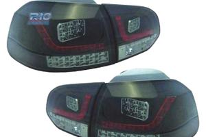 FANALI VOLKSWAGEN VW GOLF 6 08-12 A LED FONDO NERO