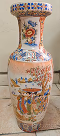 Grande Vaso da Pavimento in Ceramica stile Satsuma