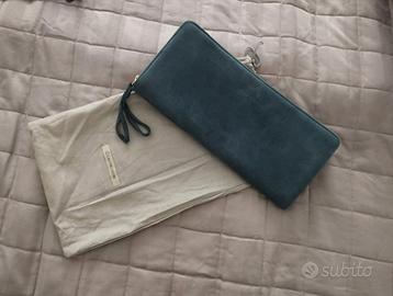 Borsetta pochette L'Autre Chose petrolio velluto
