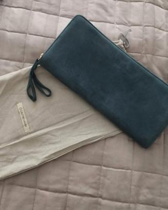 Borsetta pochette L'Autre Chose petrolio velluto