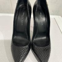 Décolleté in rettile nera Philipp Plein.