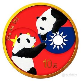 moneta argento 999 1oz panda cinese 