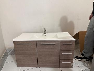 lavabo con mobile sospeso moderno