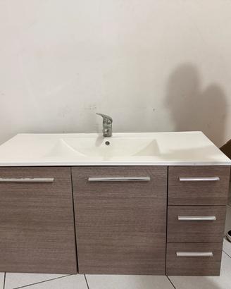 lavabo con mobile sospeso moderno