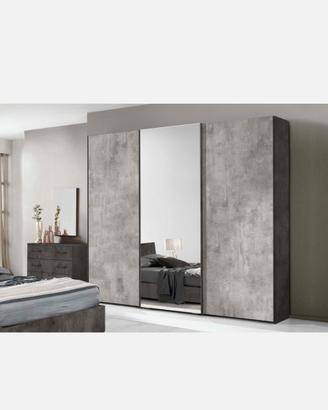 Armadio 3 ante scorrevoli con specchio