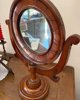 Antica specchiera da tavolo in legno – fine ’800