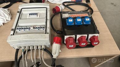 Quadri elettrici + materiale elettrico vario