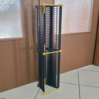 Mobiletto Porta CD in Plastica - Nero e Giallo