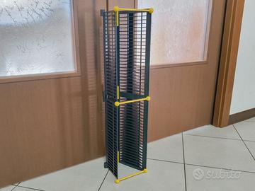 Mobiletto Porta CD in Plastica - Nero e Giallo