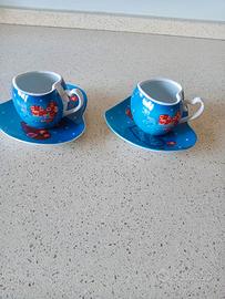 Coppia Tazzine Caffe' Cuore Baci Perugina