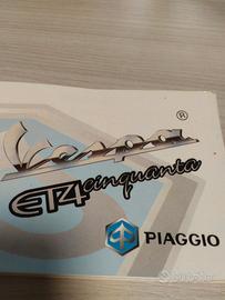LIBRETTO MANUTENZIONE VESPAET4 CINQUANTA